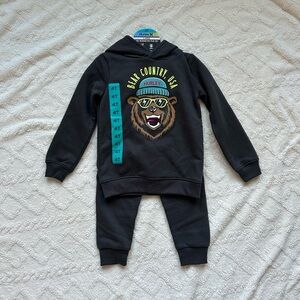 NWT Hurley Kids Bear Country USA Interactive Play Set, Gray 4T